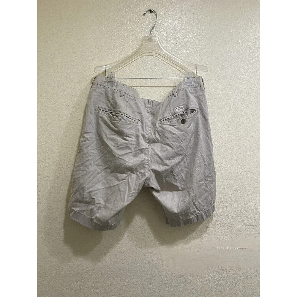 Faherty Shorts Mens 38 Gray Chino 9' Inseam Summer Shorts